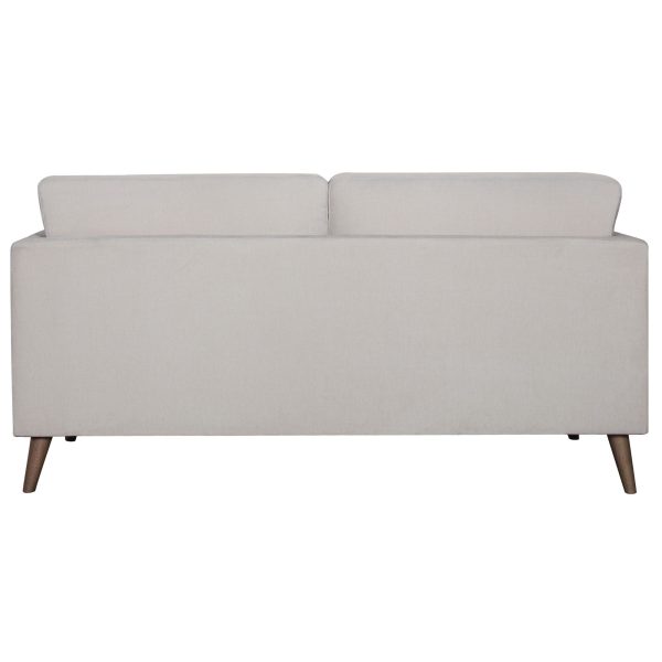 Nooa 2 Seater Sofa Fabric Uplholstered Lounge Couch – Stone