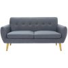 Dane 3 Seater Fabric Upholstered Sofa Lounge Couch – Dark Grey
