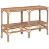 Earthy 120cm Rattan Cane Console Entry Entrance Hallway Table – Natural