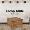 Birdsville Lamp Table 70cm Coffee Side Laptop Desk Bedside Sofa End – Brown