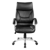 PU Leather Office Chair Executive Padded Black