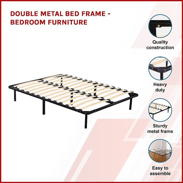 Double Metal Bed Frame – Bedroom Furniture