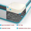 Double 20cm Memory Foam and Innerspring Hybrid Mattress