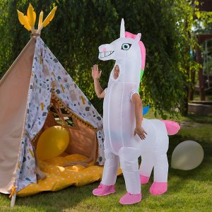 Giant Unicorn Fancy Dress Fan Inflatable Costume Suit