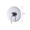 WELS 8″ Rain Shower Head Set Rounded Dual Heads Faucet High Pressure With Mixer