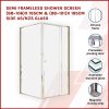 Semi Frameless Shower Screen (98~106) x 195cm & (98~101) x 195cm Side AS/NZS Glass