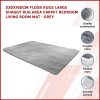 230x160cm Floor Rugs Large Shaggy Rug Area Carpet Bedroom Living Room Mat – Grey