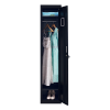 Standard Lock  One-Door Office Gym Shed Clothing Locker Cabinet Black