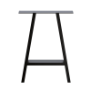 2x Rustic Dining Table Legs Steel Industrial Vintage 71cm – Black