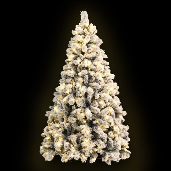 Snowy Christmas Tree 2.1M 7FT LED Lights Xmas Decorations Warm White