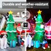 Jingle Jollys Christmas Inflatable Santa Tree 3M Lights Outdoor Decorations LED