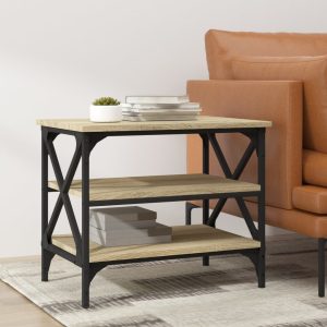 Chicago Side Table Sonoma Oak 55x38x45 cm Engineered Wood