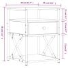 Bedside Cabinet Black 40x42x55 cm Engineered Wood