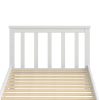 Amesbury Wooden Bed Frame Single Size Mattress Base Timber White