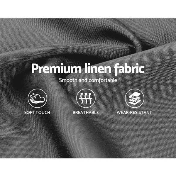 Nino Bed Frame Fabric – Grey Queen