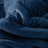 2X Navy Blue Throw Blanket Warm Cozy Double Sided Thick Flannel Coverlet Fleece Bed Sofa Comforter