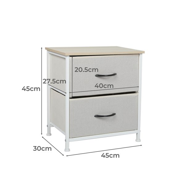 Storage Cabinet Tower Chest of Drawers Dresser Tallboy 10 Drawer Beige