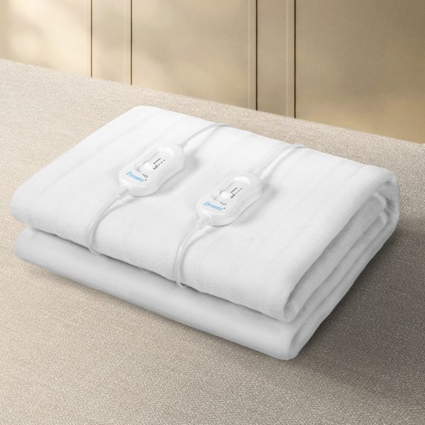 Electric Blanket Heated Fully Fitted Pad Washable Winter Warm Queen