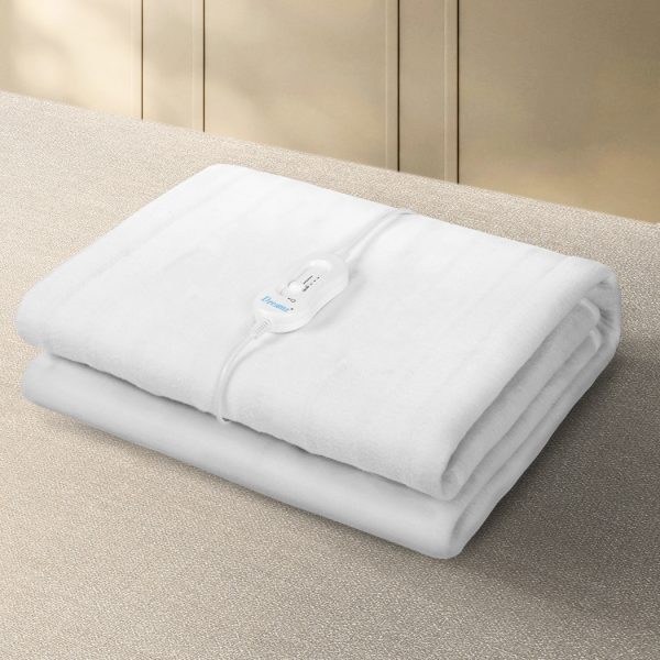 Electric Blanket Heated Fully Fitted Pad Washable Winter Warm Single