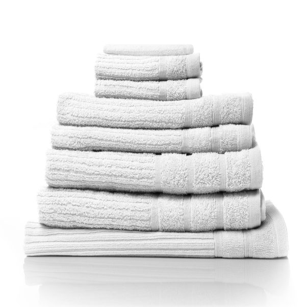 Royal Comfort Eden Egyptian Cotton 600GSM 8 Piece Luxury Bath Towels Set – Rose