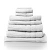Royal Comfort Eden Egyptian Cotton 600GSM 8 Piece Luxury Bath Towels Set – Granite