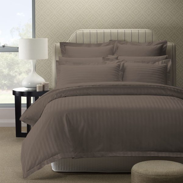Royal Comfort 1200TC Quilt Cover Set Damask Cotton Blend Luxury Sateen Bedding – King – Blue Fog