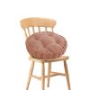 2X Coffee Round Cushion Soft Leaning Plush Backrest Throw Seat Pillow Home Office Decor