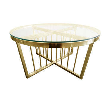 Serena Coffee Table – Marble – 95cm Black