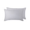 Vintage Design Homewares Pair of 100% Linen European Pillowcases Merlot
