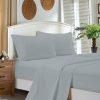 1000TC Ultra Soft King Single Size Bed White Flat & Fitted Sheet Set