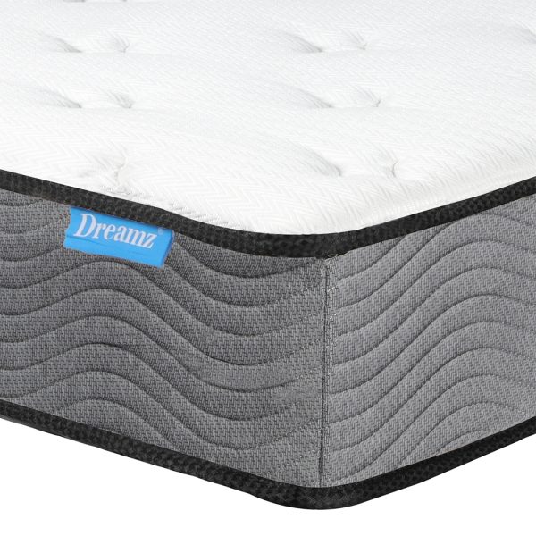 Ashland Spring Mattress Pocket Bed Top Coil Sleep Foam Extra Firm King 23CM