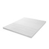 Latex Mattress Topper Natural 7 Zone Bedding Removable Cover Mat 5cm
