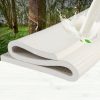 Latex Mattress Topper Natural 7 Zone Bedding Removable Cover Mat 5cm