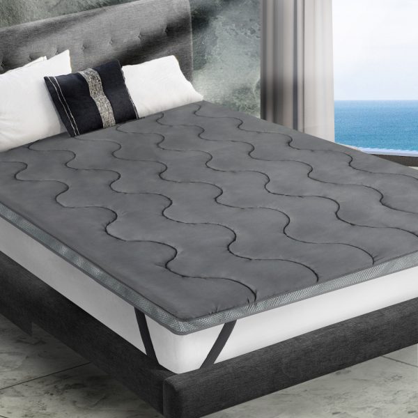 Pillowtop Mattress Topper Protector Bed Luxury Mat Pad Home Double Cover