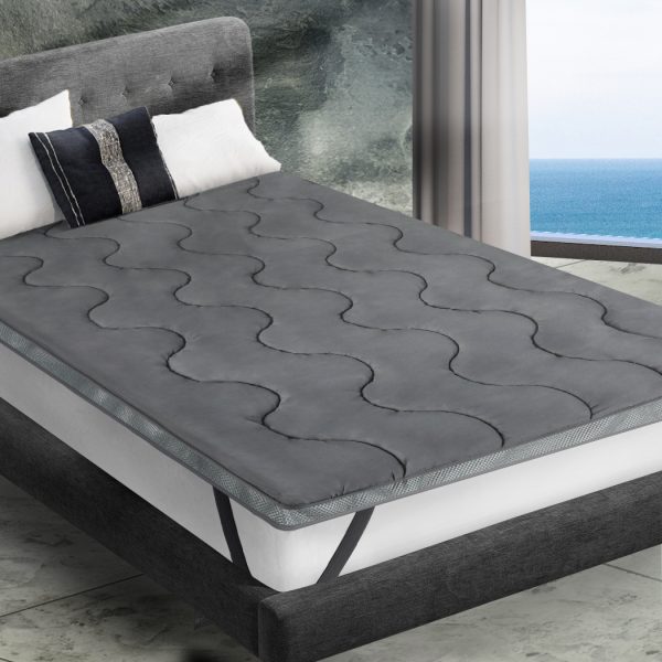Pillowtop Mattress Topper Protector Bed Luxury Mat Pad Home Single Cover