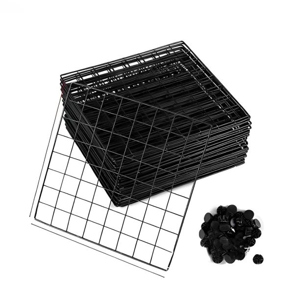 Black Portable 12-Cube Storage Organiser Foldable DIY Modular Grid Space Saving Shelf