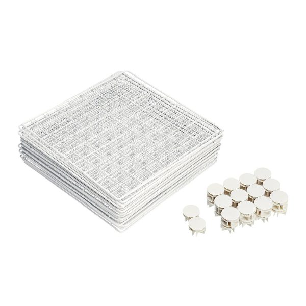 2X White Portable 9-Cube 3 Column Storage Organiser Foldable DIY Modular Grid Space Saving Shelf