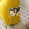 120cm Yellow Triangular Wedge Bed Pillow Headboard Backrest Bedside Tatami Cushion Home Decor