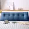 150cm Blue Triangular Wedge Bed Pillow Headboard Backrest Bedside Tatami Cushion Home Decor