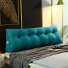 2X 120cm Blue Green Triangular Wedge Bed Pillow Headboard Backrest Bedside Tatami Cushion Home Decor