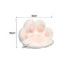 2X White Paw Shape Cushion Warm Lazy Sofa Decorative Pillow Backseat Plush Mat Home Decor