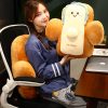 48cm Smiley Face Toast Bread Cushion Stuffed Car Seat Plush Cartoon Back Support Pillow Home Decor