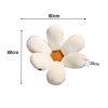 2X White Daisy Flower Shape Cushion Soft Leaning Bedside Pad Floor Plush Pillow Home Decor