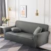 3-Seater Grey Sofa Cover Couch Protector High Stretch Lounge Slipcover Home Decor