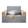 1-Seater Geometric Print Sofa Cover Couch Protector High Stretch Lounge Slipcover Home Decor