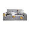2-Seater Geometric Print Sofa Cover Couch Protector High Stretch Lounge Slipcover Home Decor