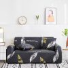 1-Seater Feather Print Sofa Cover Couch Protector High Stretch Lounge Slipcover Home Decor