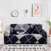 1-Seater Checkered Sofa Cover Couch Protector High Stretch Lounge Slipcover Home Decor