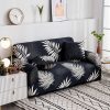 4-Seater Leaf Design Sofa Cover Couch Protector High Stretch Lounge Slipcover Home Decor