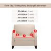 3-Seater Coffee Sofa Cover with Ruffled Skirt Couch Protector High Stretch Lounge Slipcover Home Decor